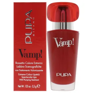 Pupa Milano Vamp! Extreme Colour Lipstick with Plumping Treatment - 301 Intense Red for Women - 0.123 oz Lipstick