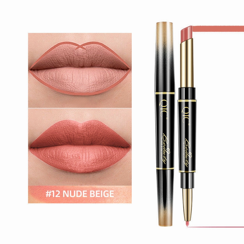 Qic 2-in-1 Matte Waterproof Lipstick Pencil