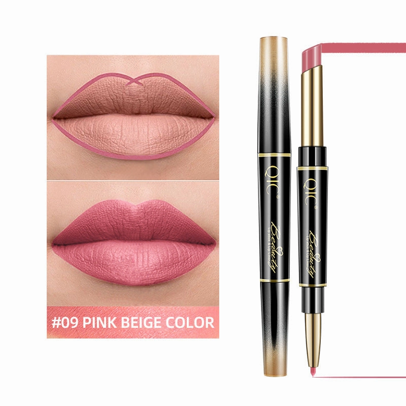 Qic 2-in-1 Matte Waterproof Lipstick Pencil