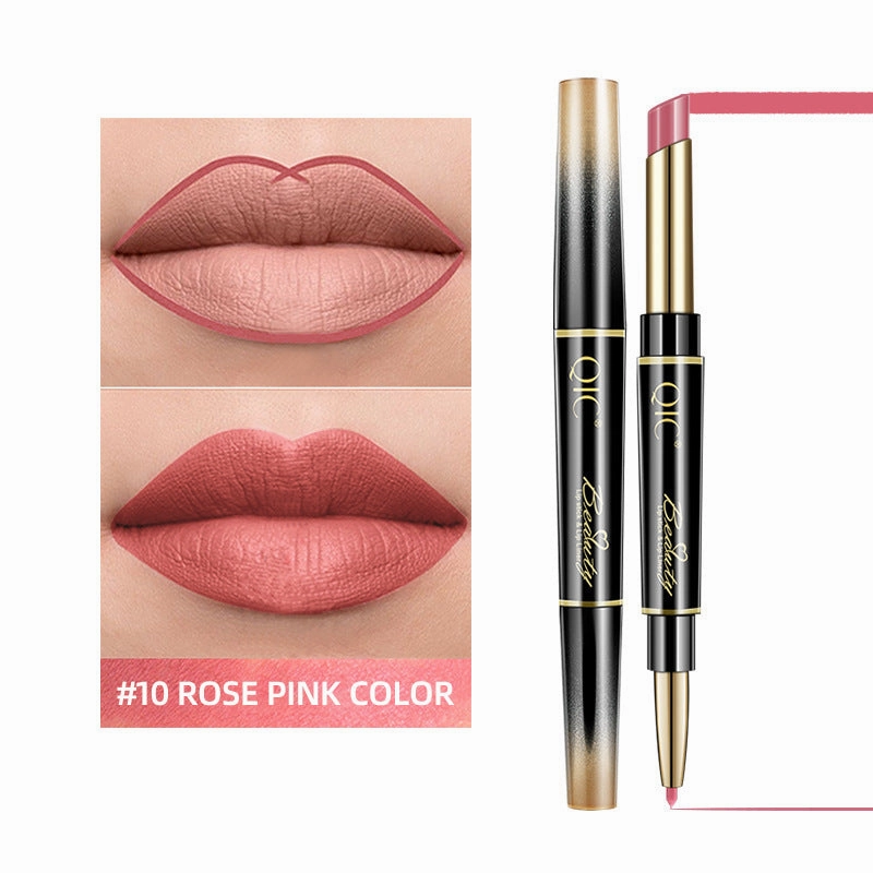 Qic 2-in-1 Matte Waterproof Lipstick Pencil