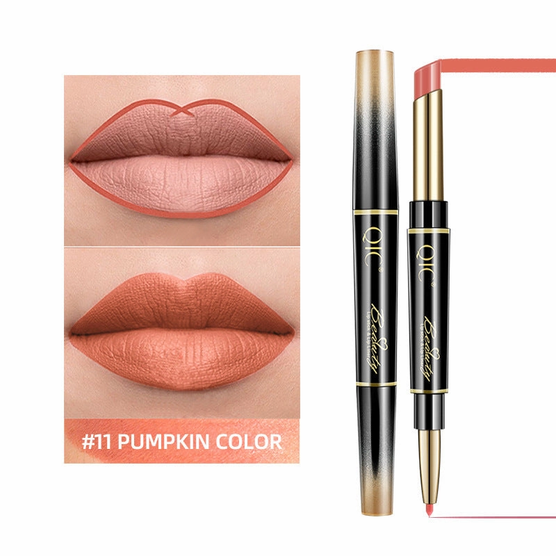 Qic 2-in-1 Matte Waterproof Lipstick Pencil