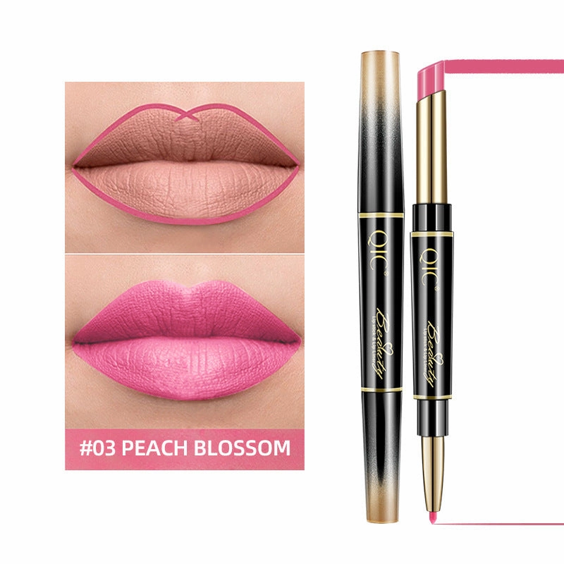 Qic 2-in-1 Matte Waterproof Lipstick Pencil