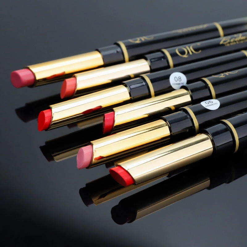 Qic 2-in-1 Matte Waterproof Lipstick Pencil