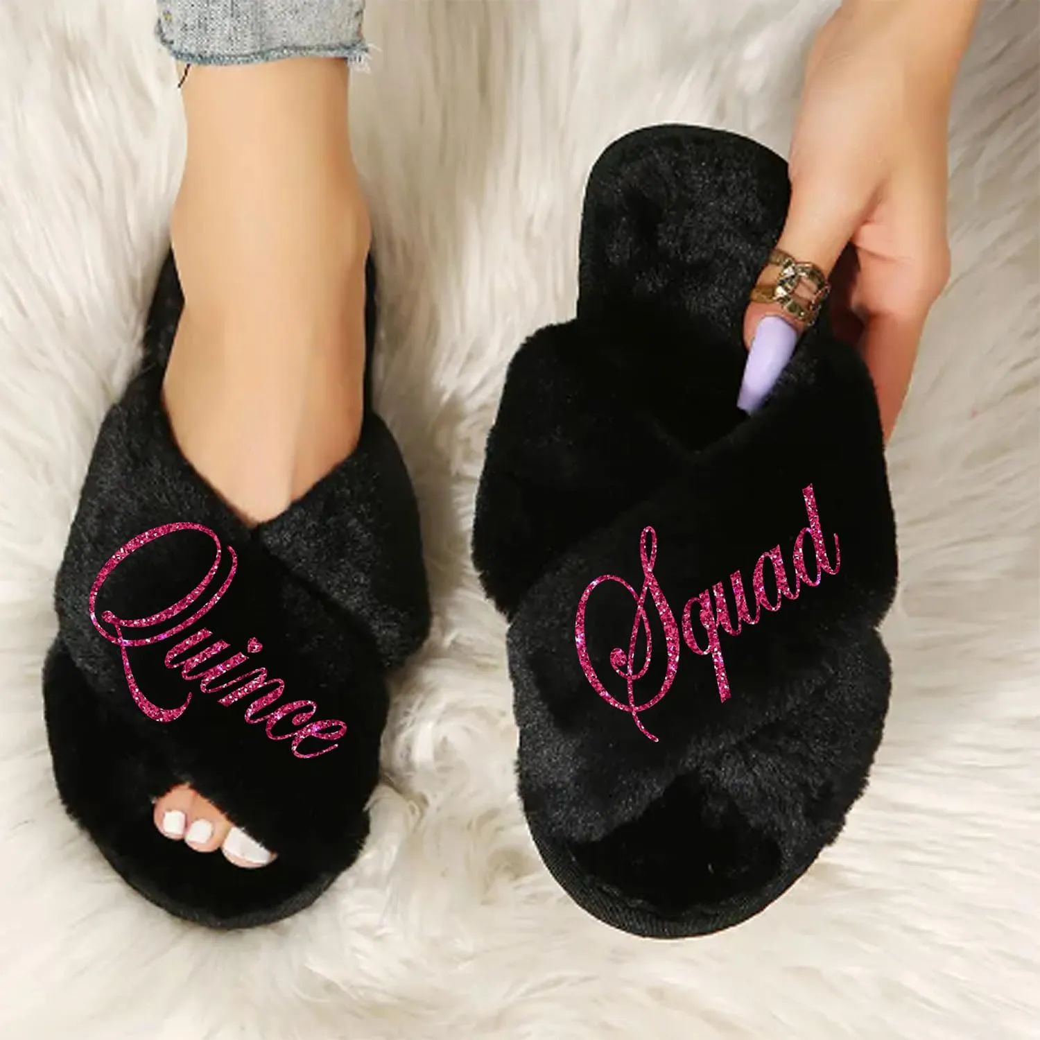 Quinceanera Robes and Slippers Set for Mis XV Anos and the Entire Quince Squad, Robes for Mama de la Quince, Abuela, Hermana and More, A Great Bundled Quinceanera Gift, Sage S/M