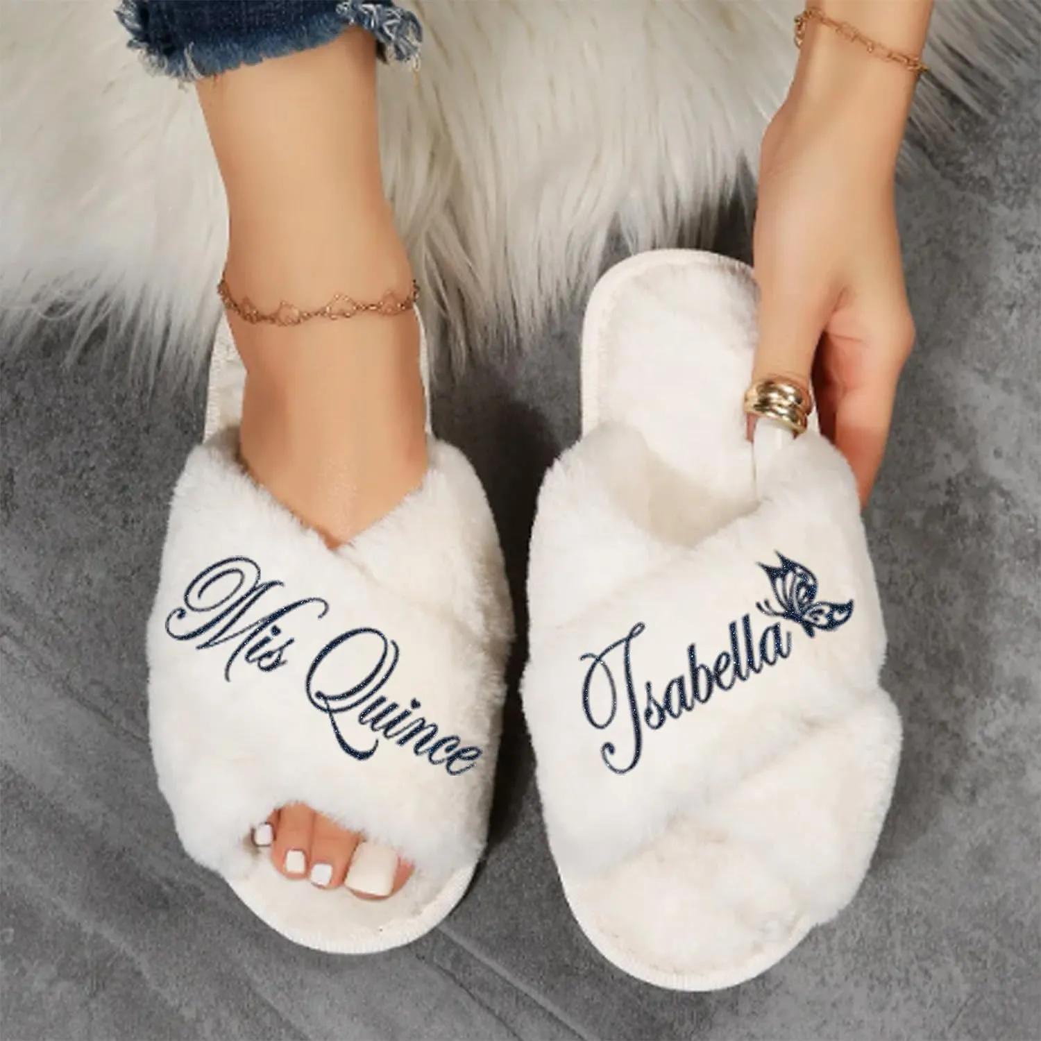 Quinceanera Robes and Slippers Set for Mis XV Anos and the Entire Quince Squad, Robes for Mama de la Quince, Abuela, Hermana and More, A Great Bundled Quinceanera Gift, Sage S/M