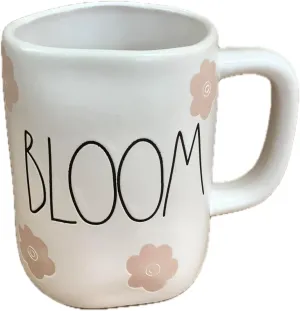 Rae Dunn Coffee Tea Ceramic Mug - Bloom (Bloom (Flowers All Around))