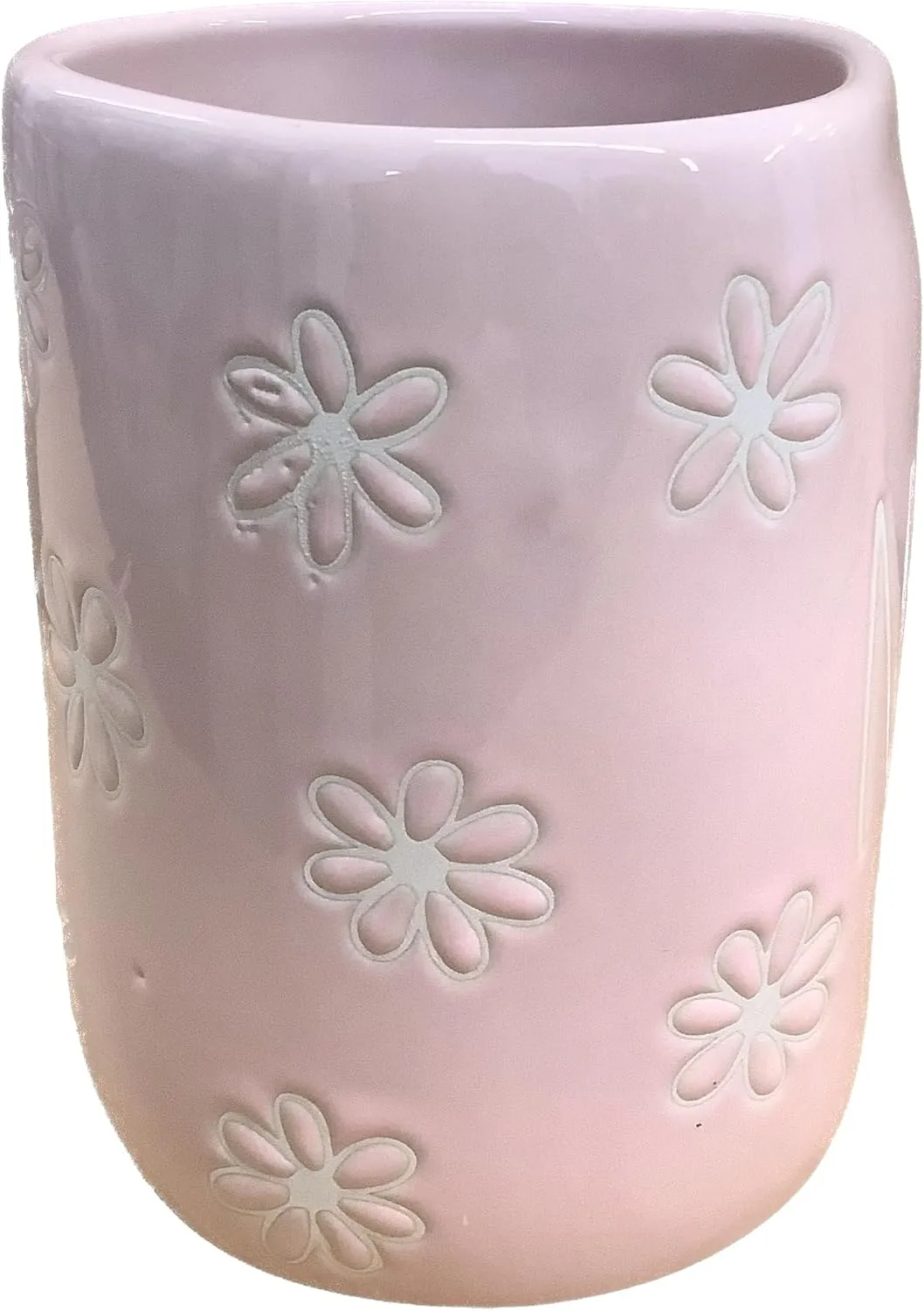 Rae Dunn Mother's Day Coffee Mug - Gift for Nana - Blush Pink with Daisies - NANA