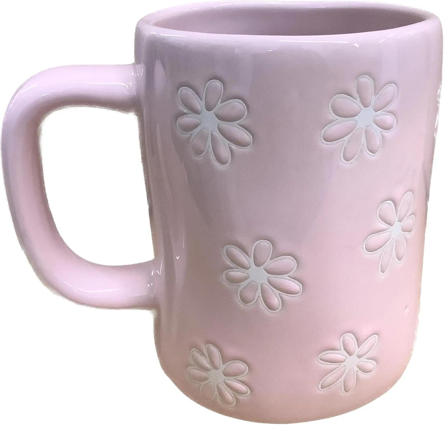 Rae Dunn Mother's Day Coffee Mug - Gift for Nana - Blush Pink with Daisies - NANA