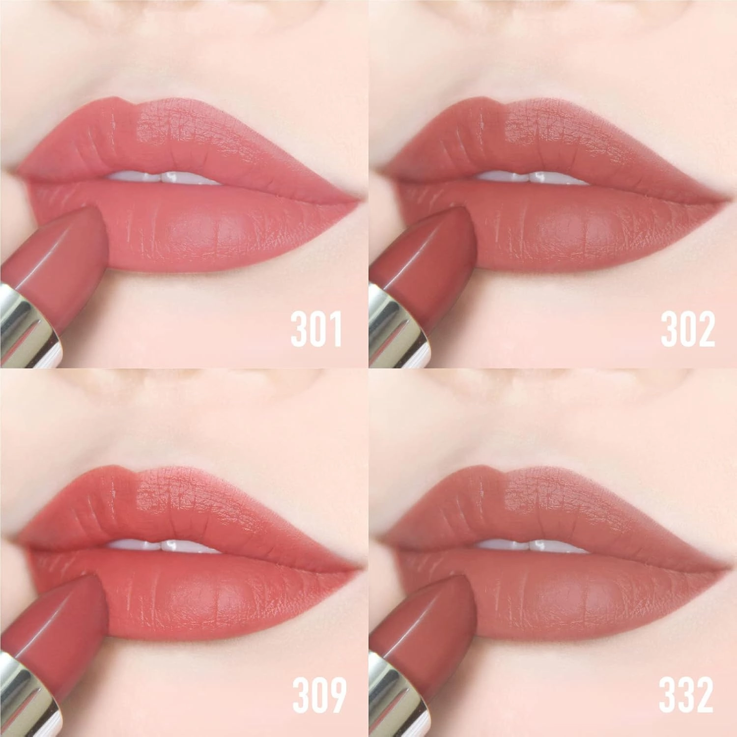 READY TO SHINE Matte Vegan Lipstick with Creamy Satin Finish, Fresh Light Strawberry Lip Color -CRUSH ON YOU (332-So Young)