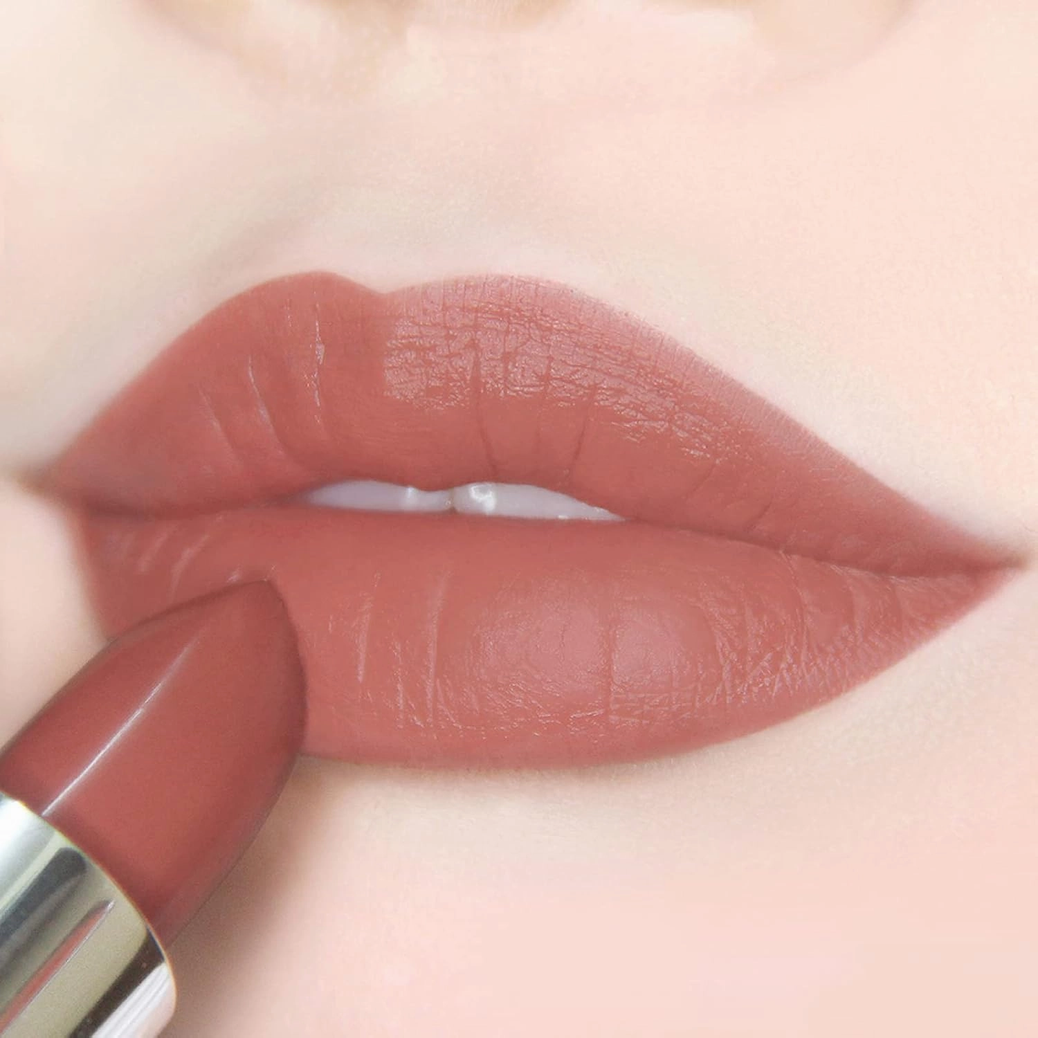 READY TO SHINE Matte Vegan Lipstick with Creamy Satin Finish, Fresh Light Strawberry Lip Color -CRUSH ON YOU (332-So Young)
