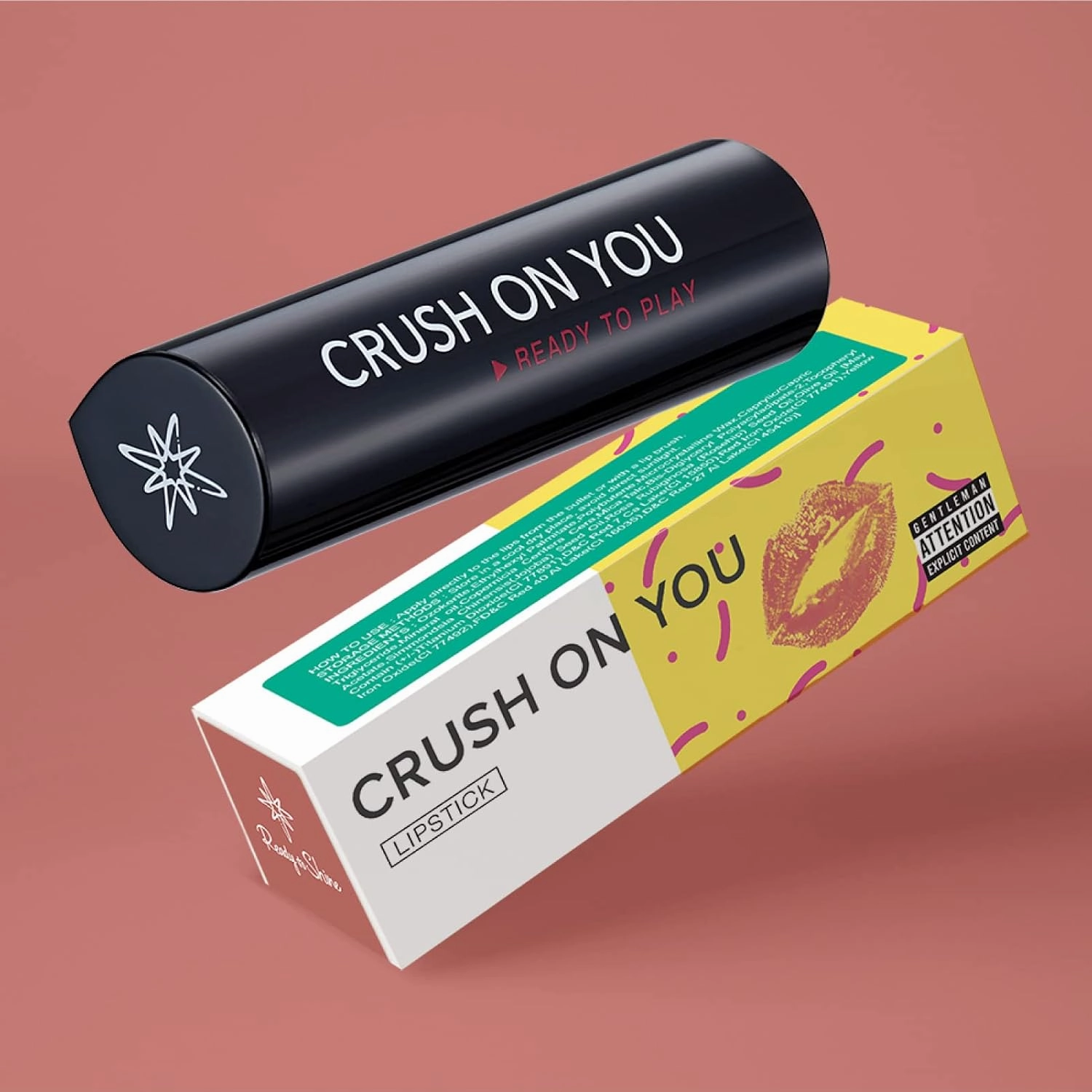 READY TO SHINE Matte Vegan Lipstick with Creamy Satin Finish, Fresh Light Strawberry Lip Color -CRUSH ON YOU (332-So Young)