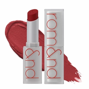 rom&nd Zero Matte Lipstick 3g, 18 TANNING RED, Intense Color, Highly Pigmented, Last All Day, Weightless, Smooth Velvet Texture, Matte Finish, Without Drying or Flaking, Ultra-Adhesive Formula