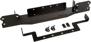 Rugged Ridge Spartacus Bumper Accessory | Winch Plate | Steel, Satin Black | 11543.16 | Fits Spartacus JL/JT Bumper from Rugged Ridge