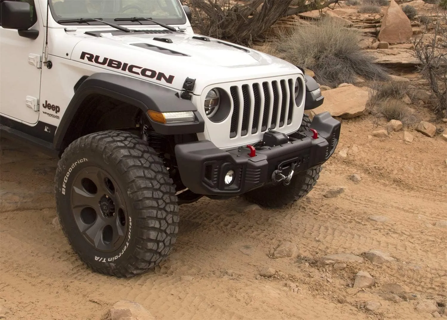 Rugged Ridge Spartacus Bumper Accessory | Winch Plate | Steel, Satin Black | 11543.16 | Fits Spartacus JL/JT Bumper from Rugged Ridge