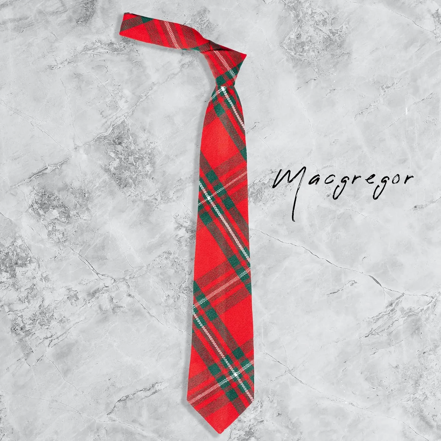 Scottish Neckties For Men - Many Clan Tartans, Acrylic Wool Men Ties