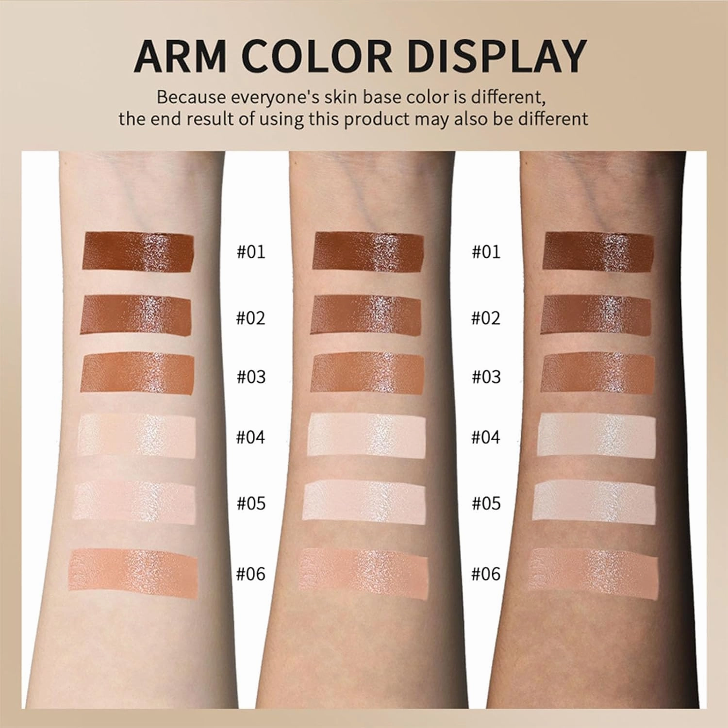 Serum Boosted Skin Tint Beauty Balm, Serum Boosted Foundation Face Stick, Hydrates-#06