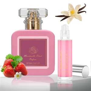 Shams Al Emarat Pink Blush Perfume Spray, Fresh Strawberry Candy & Long-Lasting Perfume for Women