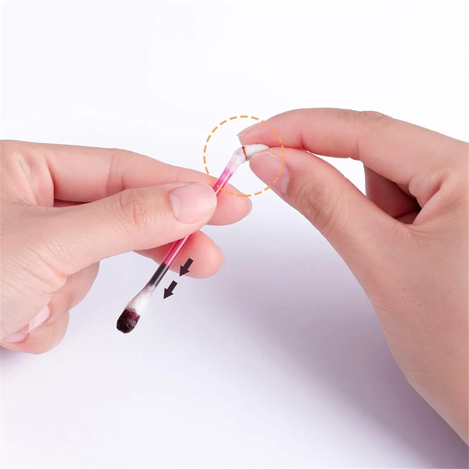 Sinzelimin 20PC/Box Women's Tattoo Lipstick Cotton Swab, Long Lasting Lip Gloss Cotton Swab Matte, Durable Waterproof Liquid Non-Stick Lipstick, Easy To Carry