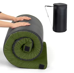 Sleeping pad for Camping Green,Roll Up Mattress Suitable for Camping & Guest & Car & Tent/Cot