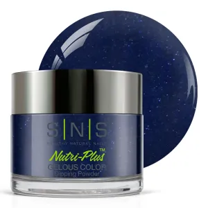 SNS Nail Dip Powder, Gelous Color Dipping Powder - Blueberry Pie (Blue/Navy, Shimmer) - Long-Lasting Dip Nail Color Lasts 14 Days - Low Odor & No UV Lamp Required - 1 Oz
