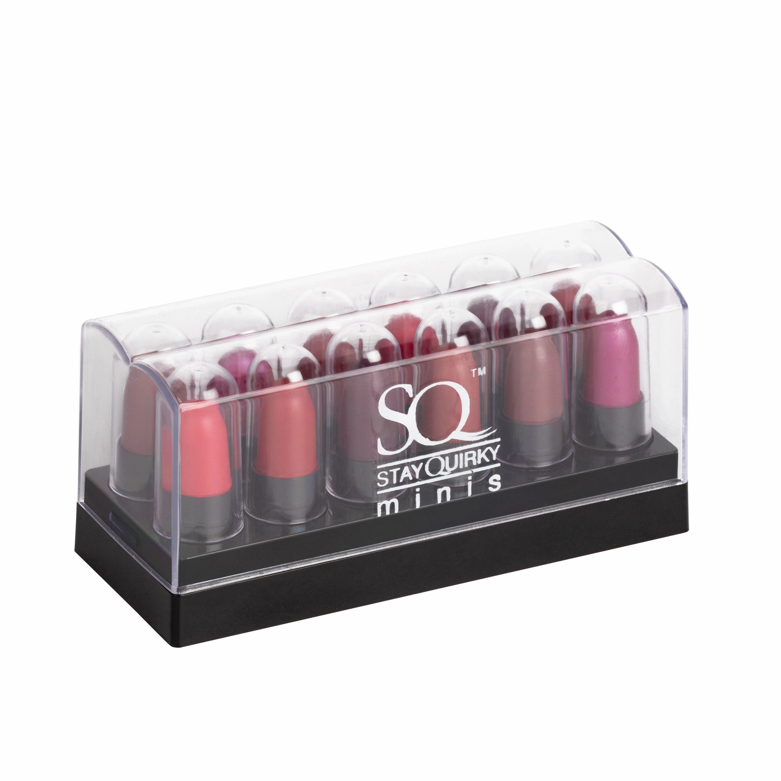 Stay Quirky Lipstick Soft and Super Matte Minis|12 in 1|Long l Multicolored| - Blow It With A Kiss Set of 12 Mini Lipsticks Kit 4 (14.4 g)
