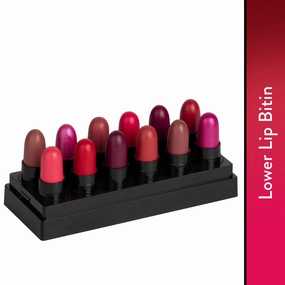 Stay Quirky Lipstick Soft and Super Matte Minis|12 in 1|Long l Multicolored| - Blow It With A Kiss Set of 12 Mini Lipsticks Kit 4 (14.4 g)