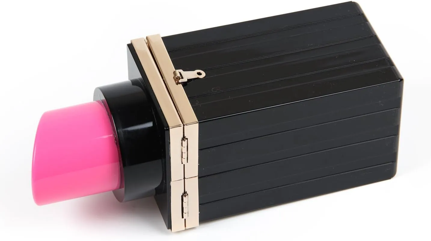 SUKUTU Acrylic Lipstick Purse Box Clutch Lips Party Womens Evening Purse for Teen Girls