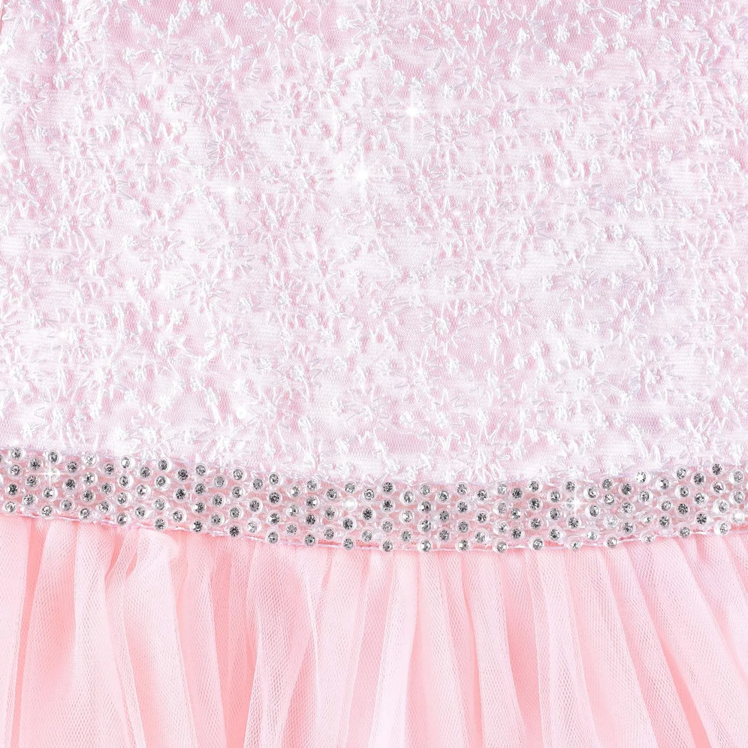Sunny Fashion Girls Dress Rhinestone Chiffon Bridesmaid Dance Ball Maxi Gown