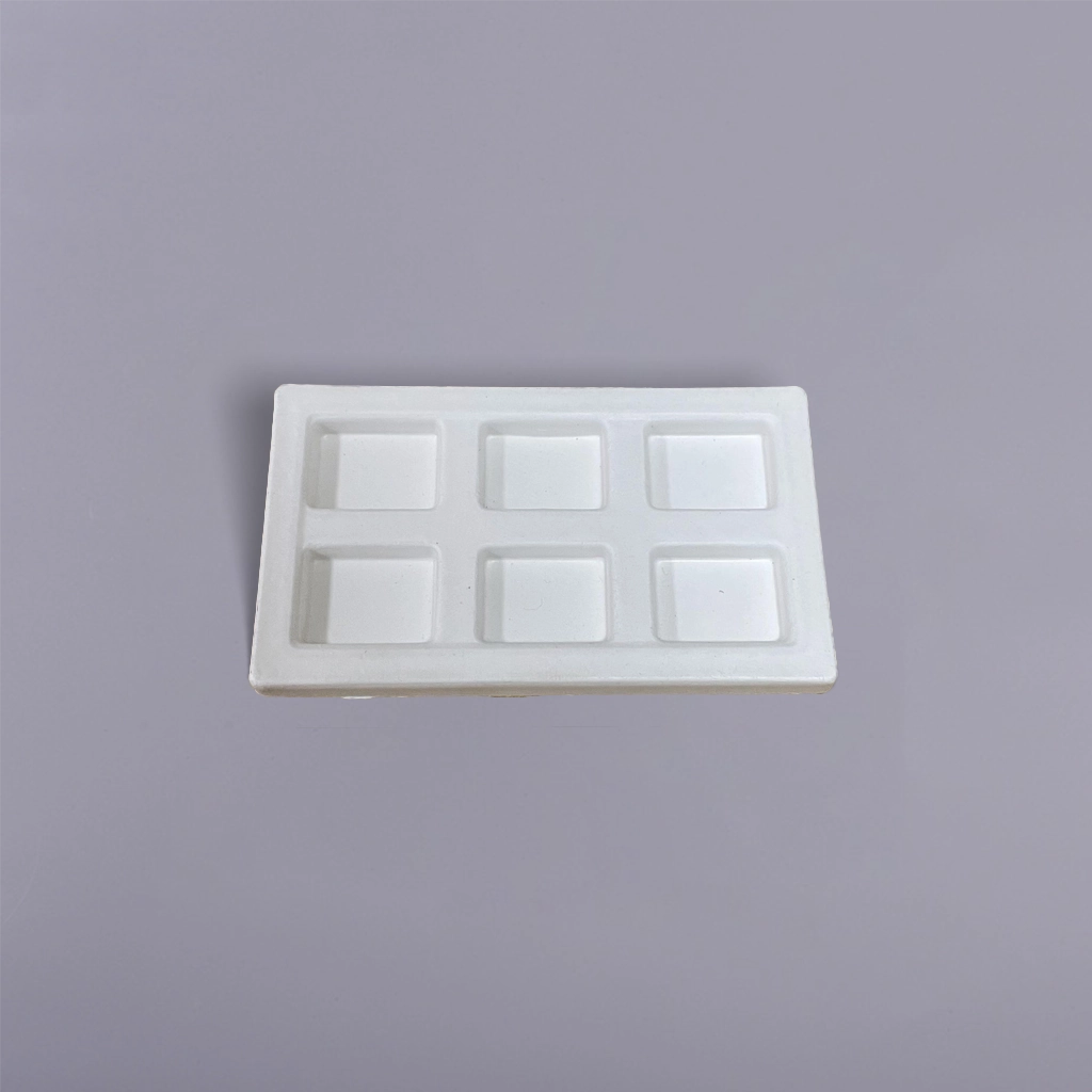 Sustainable Pulp Molded Eyeshadow Palette Packaging Insert