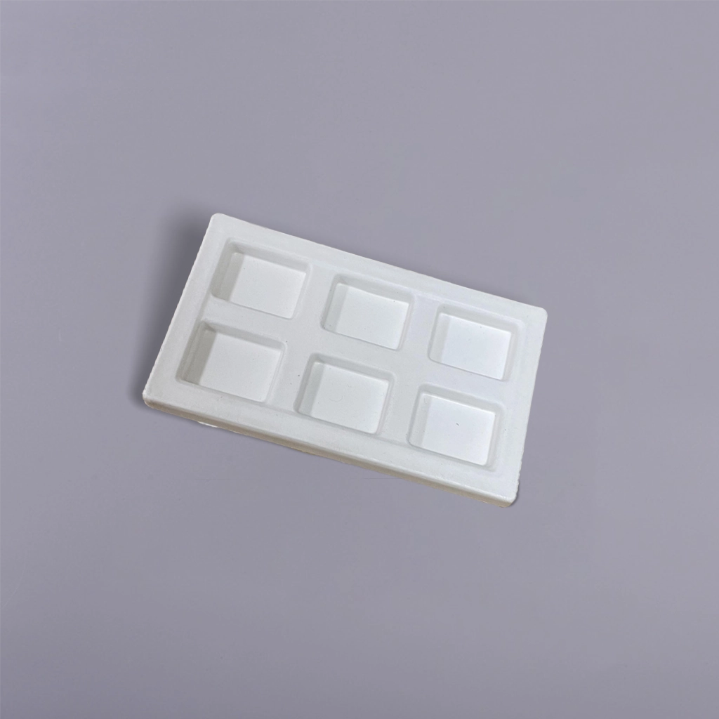 Sustainable Pulp Molded Eyeshadow Palette Packaging Insert