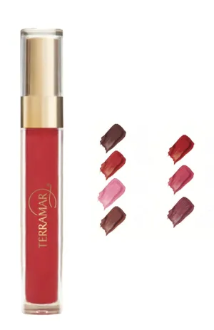 TERRAMAR Long-Lasting Liquid Lipstick, Intense Matte, Waterproof, 0.14 oz, No Transfer, Smudge-Proof, Full Coverage Lip Stain with Vitamin E (Nude)