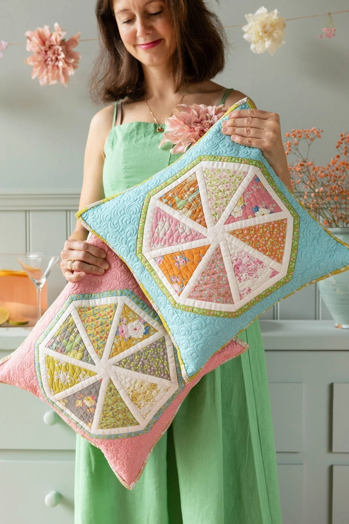 Tilda Sunday Brunch | Spiked Lemonade Pillow Kit | Teal