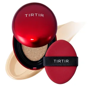 TIRTIR Mask Fit Red Cushion Foundation | Full coverage, Weightless, Skin fit, Satin Glow Finish, Korean Makeup Cushion Foundation (#21W Natural Ivory, 0.63 Fl Oz)