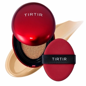 TIRTIR Mask Fit Red Cushion Foundation | Full coverage, Weightless, Skin fit, Satin Glow Finish, Korean Makeup, beauty, Tattoo cover up, Buildable (#28N Oat, 0.63 Fl Oz)