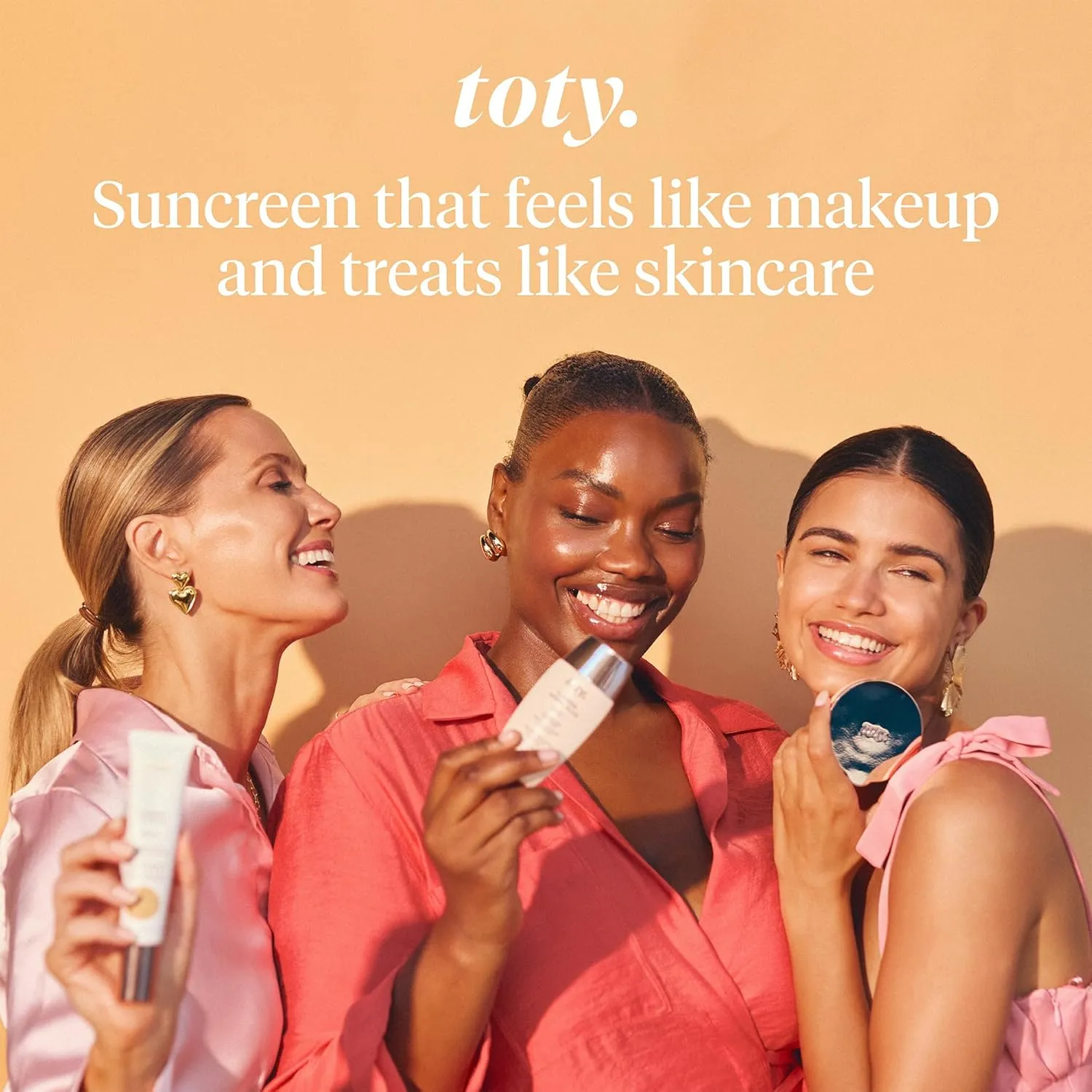 Toty by Sofia Vergara - Ilumina CC Creamy Compact SPF 50  Refill - Mineral Sunscreen for Face - Cream Foundation Balm - Blurring, Matte Light Coverage - Water Resistant - All Skin Types - 1C