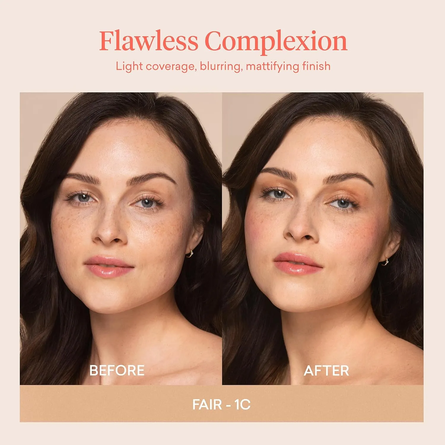 Toty by Sofia Vergara - Ilumina CC Creamy Compact SPF 50  Refill - Mineral Sunscreen for Face - Cream Foundation Balm - Blurring, Matte Light Coverage - Water Resistant - All Skin Types - 1C