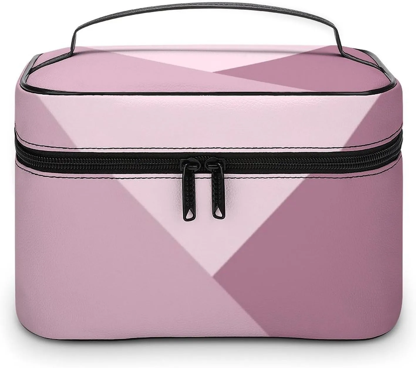 Travel Makeup Bag, Dusty Rose Blush Pink Cosmetic Bags for Women Large Capacity Waterproof Toiletry Bag Make up Organizer