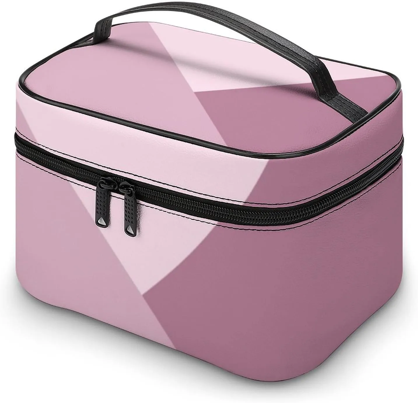 Travel Makeup Bag, Dusty Rose Blush Pink Cosmetic Bags for Women Large Capacity Waterproof Toiletry Bag Make up Organizer