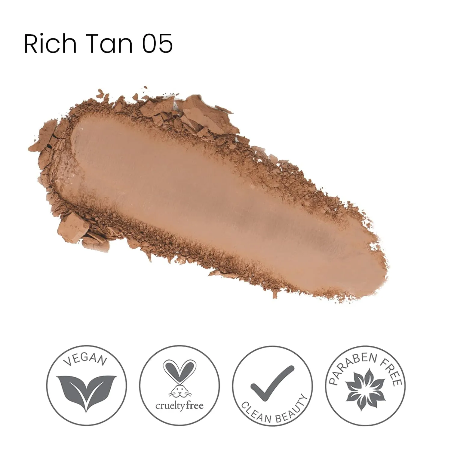 True   Luscious Sheer Halo Complexion Powder in Rich Tan - Talc-Free Setting & Foundation Powder - Oil Control Mineral Pressed Powder with Kaolin Clay - Clean, Vegan & Cruelty-Free - 0.32 oz