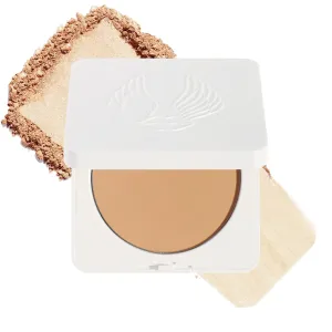 True   Luscious Sheer Halo Complexion Powder in Tan Beige - Talc-Free Setting & Foundation Powder - Oil Control Mineral Pressed Powder with Kaolin Clay - Clean, Vegan & Cruelty-Free - 0.32 oz