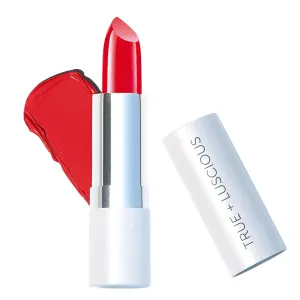 True   Luscious Super Moisture Lipstick – Clean, Vegan and Cruelty Free – Lasting Hydration for Dry Lips with a Satin Finish – Uptown Red