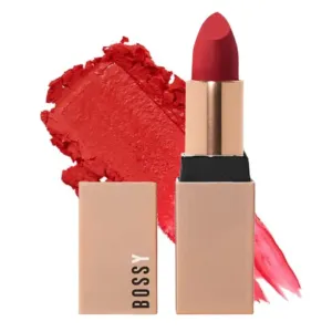Vegan Lipstick for Women, Matte, Long Lasting, Hydrating Lip Stick with Vitamin E and Watermelon Seed Oil, Vegan Makeup, Paraben and Cruelty Free (Ambitious - Red Color)