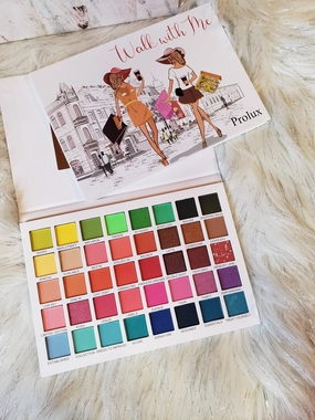Walk With Me 40 color eyeshadoe palette from Prolux