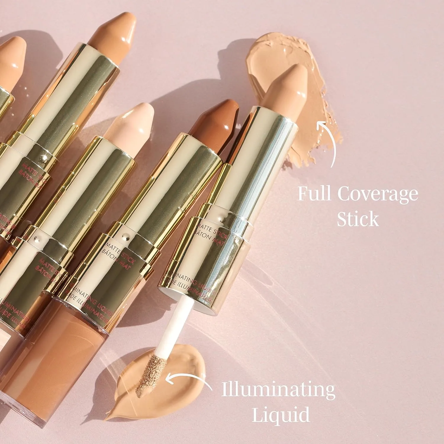 Wander Beauty Dualist Matte and Illuminating Concealer Makeup - Ivory Fair - Dual-Ended Matte & Liquid Concealer Stick - Full Coverage Formula to Brighten, Firm & Hydrates Under Eyes - 0.28 fl oz
