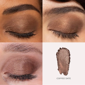 Wander Beauty Wandering Eyes Shadow Stick - Coffee Date (Warm Mocha Shimmer) - Smudge and Crease Free Cream Eyeshadow With Tamarind & Jojoba Oil - Illuminate, Line & Define - 0.05 oz