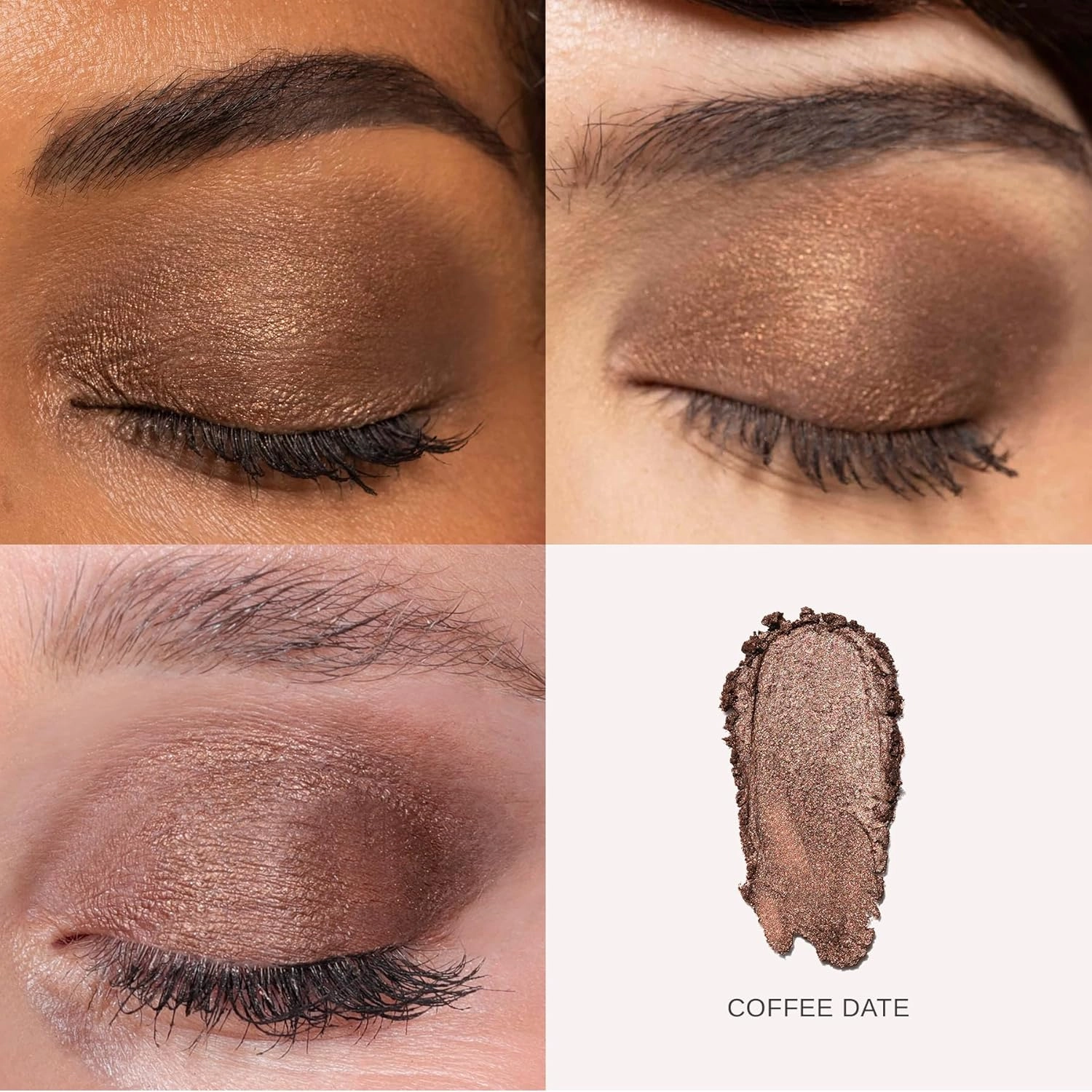 Wander Beauty Wandering Eyes Shadow Stick - Coffee Date (Warm Mocha Shimmer) - Smudge and Crease Free Cream Eyeshadow With Tamarind & Jojoba Oil - Illuminate, Line & Define - 0.05 oz