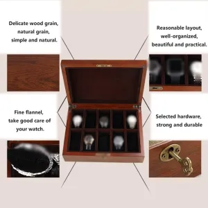 Watch Box Holder Storage Boxes Display Case Wooden Jewellery Organizer