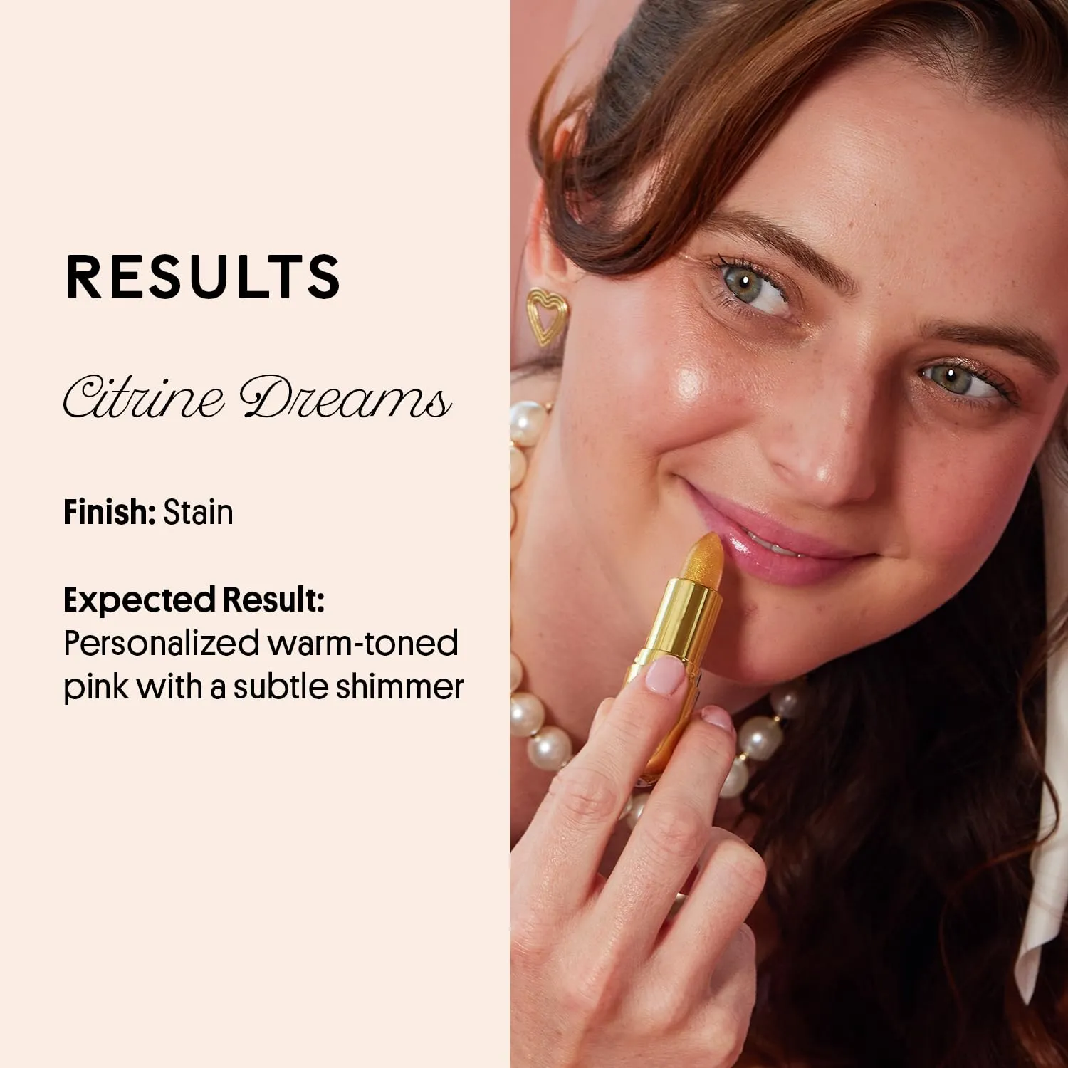 Winky Lux Citrine Balm, pH Lip Balm, Color Changing Lipstick and Tinted, Vegan & Cruelty Free, Hydrate & Plump, Sheer Pink Lipstick, Citrine
