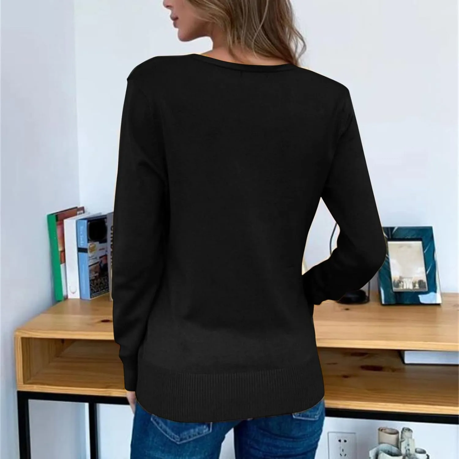 Women's Chunky Cardigans Sweaters Simple Versatile Short Coat Women's Cardigan Cable Knit Chunky Outwear Coats