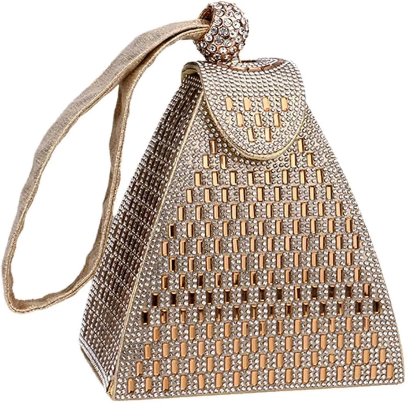 Womens Evening Rhinestone Clutch Bag, Fashion Evening Handbag Purse for Cocktail Wedding Engagement Party Night